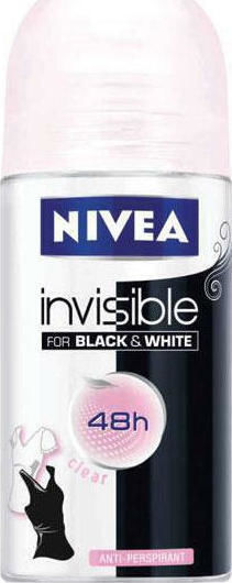 Nivea Invisible For Black & White Clear Anti-perspirant Αποσμητικό 48h σε Roll-On 50ml