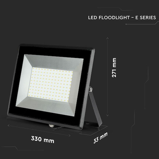 V-TAC Στεγανός Προβολέας LED 100W Ψυχρό Λευκό 6400K IP65