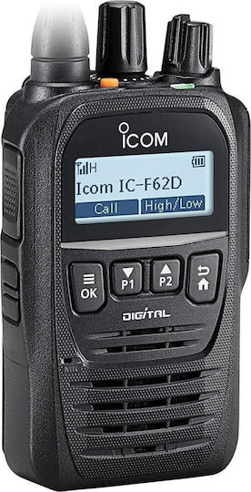 Icom IC-F62D UHF/VHF Wireless Transceiver Black