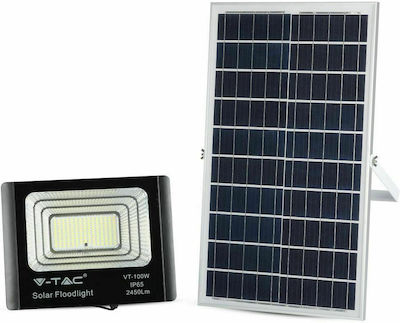 V-TAC Waterproof Solar LED Floodlight 35W Natural White 4000K with Remote Control IP65