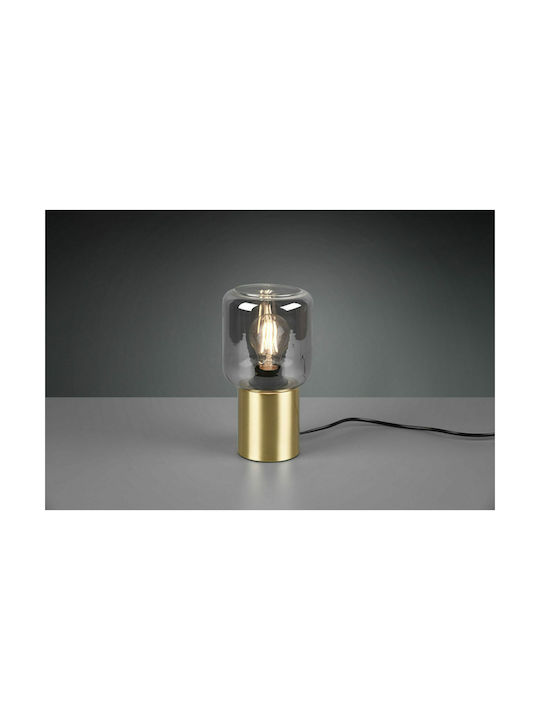 Trio Lighting Nico Метална Настолна лампа за Цокъл E27 с Златист Основа