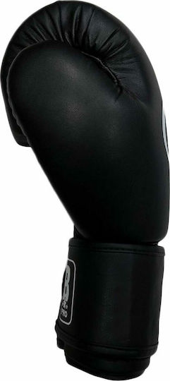 Boxing Pro Boran Γάντια Πυγμαχίας για Αγώνα Μαύρα