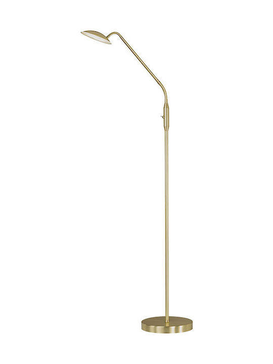 Wofi Orta LED Φωτιστικό Δαπέδου Υ135xΜ23εκ. με Θερμό Λευκό Φως 800lm Χρυσό