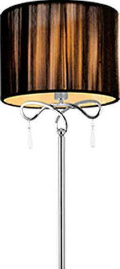 Elmark Lilly Vintage Floor Lamp Height 158.5x40cm with E27 Lamp Bulb Base Silver