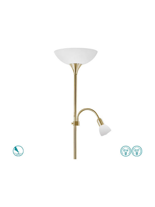 Eglo Up2 Floor Lamp H176.5xW27.5cm. with Socket for Bulb E27 White