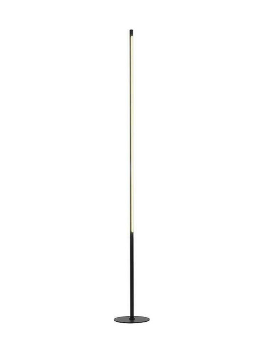 Aca Avenue LED Floor Lamp H146xW18cm. with Warm White Light 920lm Black