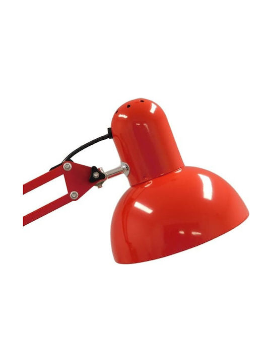 GloboStar Audrey Vintage Floor Lamp H190xW27.5cm. with Socket for Bulb E27 Red