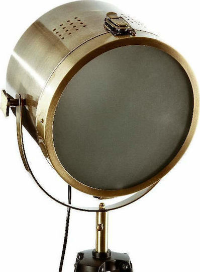 Atmosphera Ebor Vintage Floor Lamp H152xL60cm with Lamp Bulb Base for E27 Beige