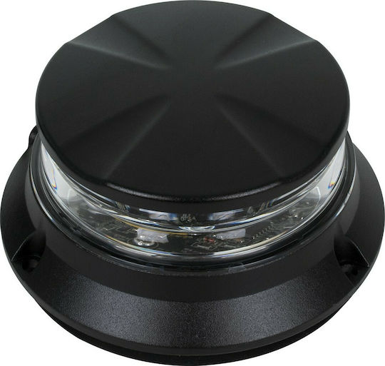 GloboStar Pro Series Φάρος Σήμανσης Οχήματος Οδικής Βοήθείας για Αυτοκίνητα & Φορτηγά 6 Προγραμμάτων Φωτισμού LED 10-30V - Πορτοκαλί