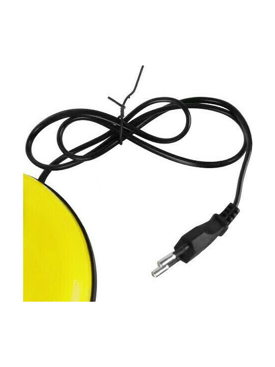 GloboStar Student Office Lamp with Flexible Arm for Socket E27 in Yellow Color