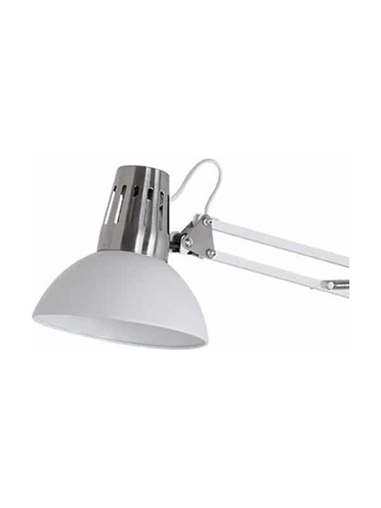 Elmark Luke Office Lamp with Foldable Arm for Socket E27 in White Color