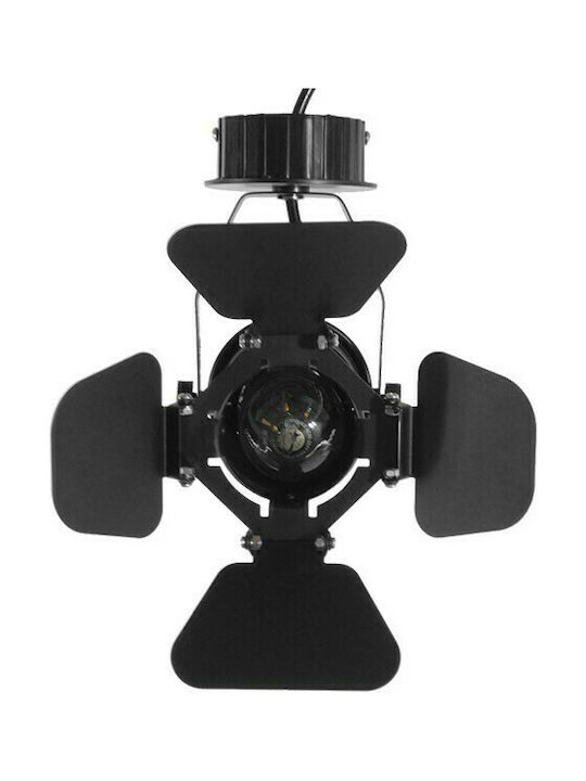 GloboStar Chicago Single Spot with Socket E27 in Black Color