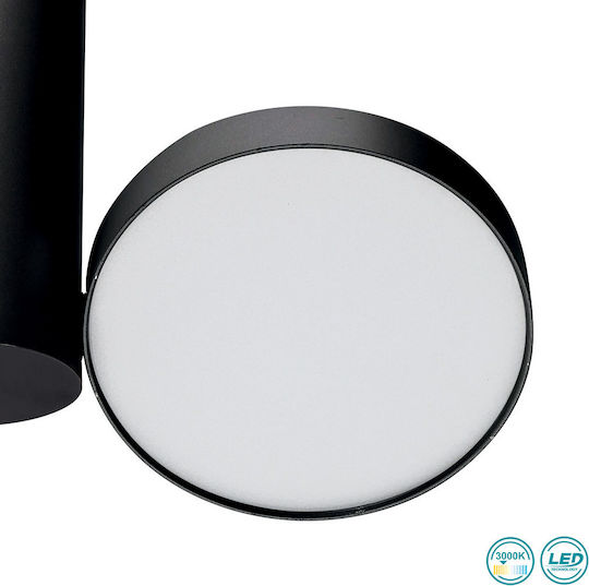 Viokef Lotus Single Spot with Socket GU10 in Black Color