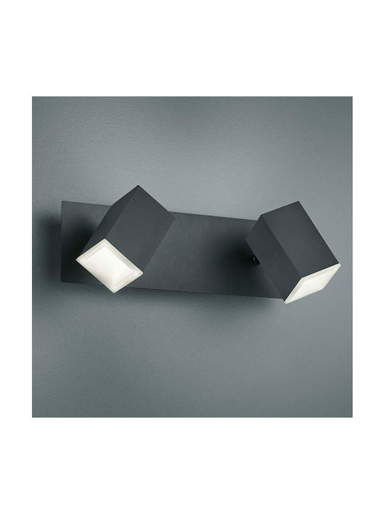 Trio Lighting Lagos Double LED Spot in Black Color