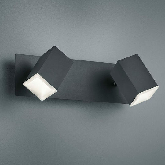 Trio Lighting Lagos Double LED Spot in Black Color Trio Lighting Lagos Double LED Spot in Black Color