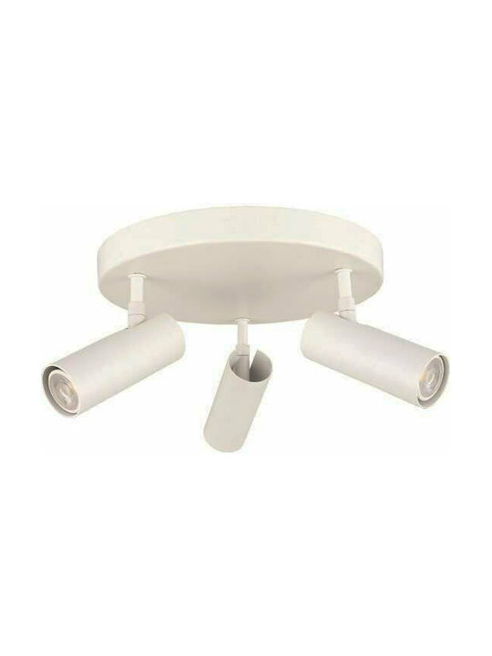 Eurolamp Triple Spot with Socket GU10 in White Color