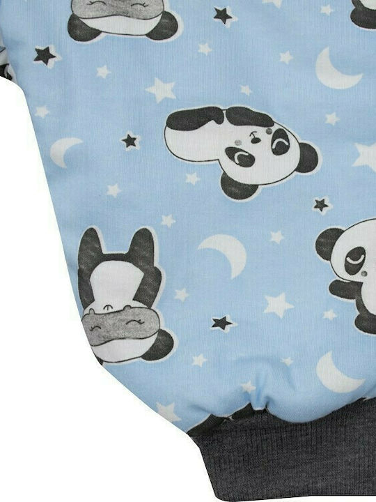 Kamtex Baby Χειμερινός Υπνόσακος με Πόδια Panda Σιέλ