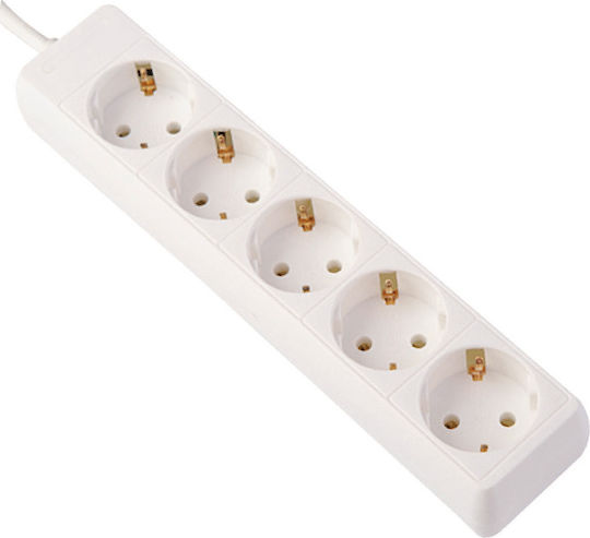 Eurolamp Power Strip 5 Positions with Cable 1.5m