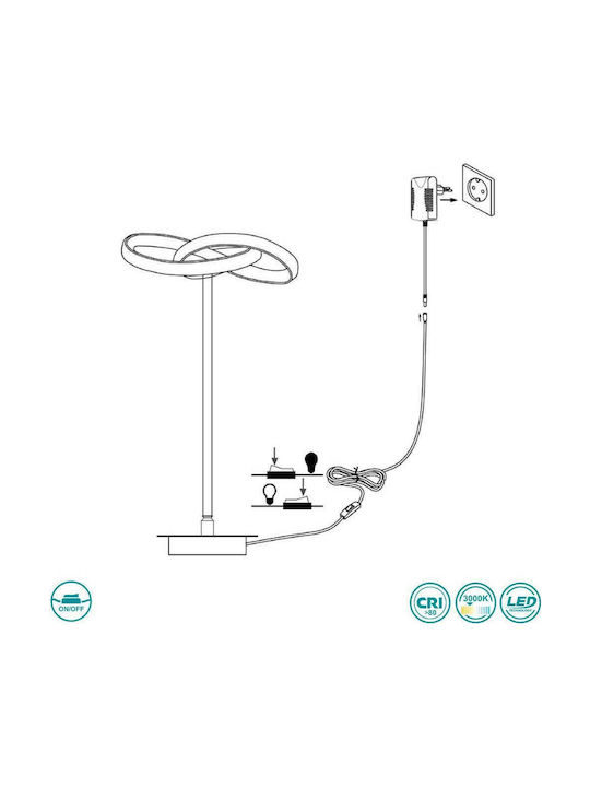 Wofi Eliot Dekorative Lampe Silber