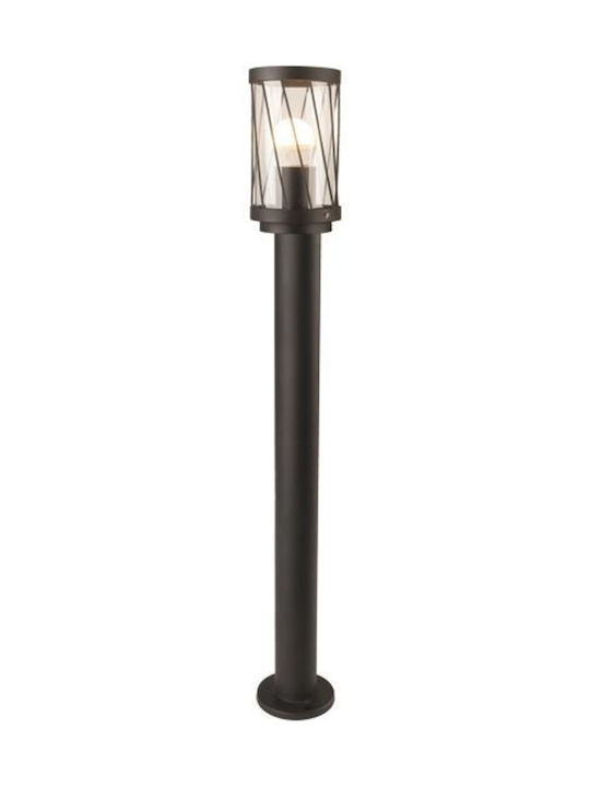 Eurolamp Outdoor Small Post Floor Lamp 15W IP44 for E27 Socket Black