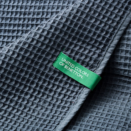 Benetton Tevere Armchair Throw Pique 140x190cm Gray