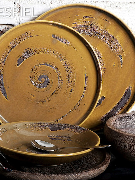 Espiel Decorative Bowl Brown 17x17x8cm