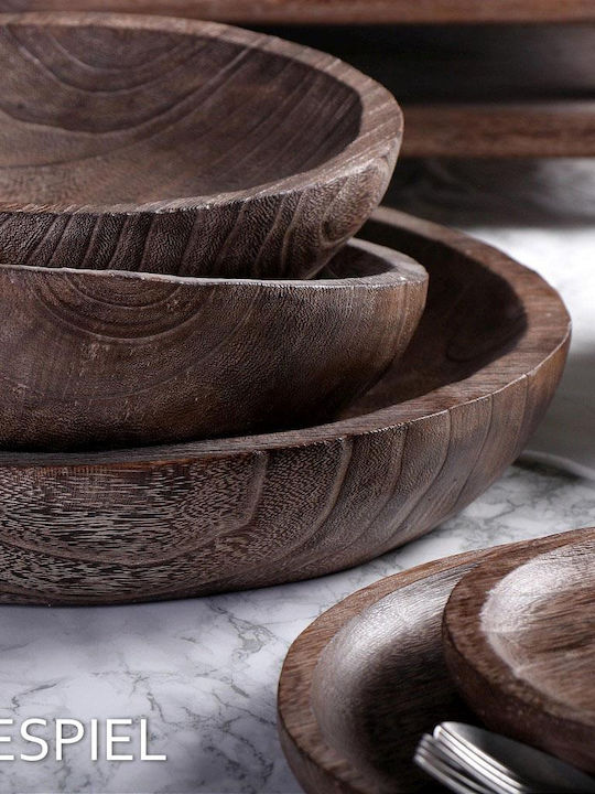 Espiel Decorative Bowl Brown 26x26x6cm