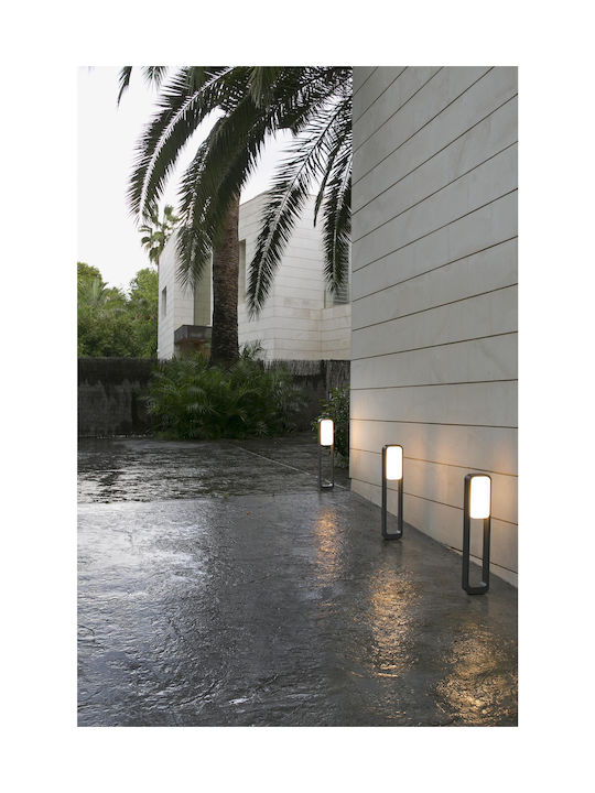 Faro Barcelona Sticker Floor Lamp Small Post Outdoor 10W with Warm White Light Black