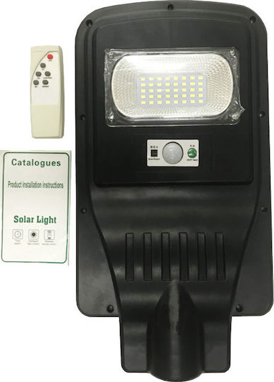 Factory Straßen-Solarleuchte 20W 40lm Kaltweiß 6500K mit Bewegungssensor, Fotokontakt und Fernbedienung IP65 39.5cmx21cmx6cmcm