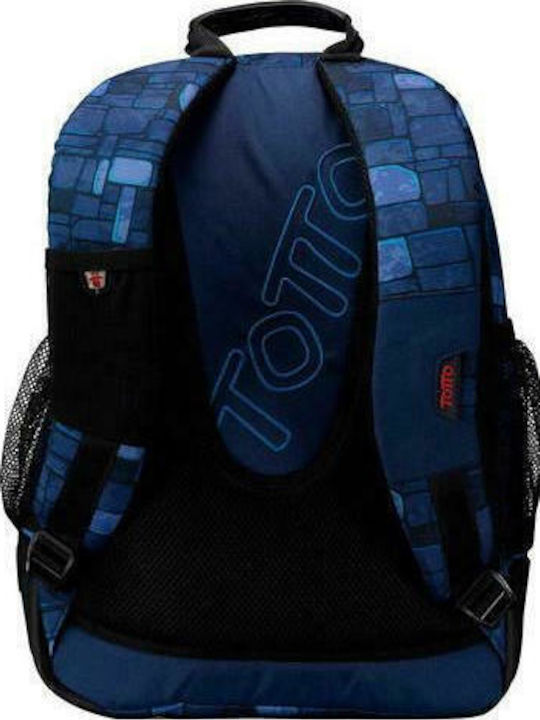 Totto Morral Rayol 8L3 Σχολική Τσάντα Πλάτης Γυμνασίου - Λυκείου Μπλε 25lt