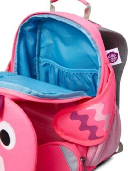 Affenzahn Neon Flamingo Schulranzen Rucksack Kindergarten Rosa mit Flaschenhalter 8Liter