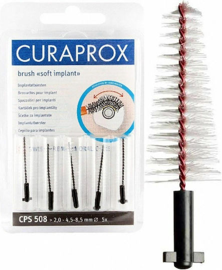 Curaprox Soft Implant Refill CPS508 Аксесоари за междузъбни четки Сив 5бр