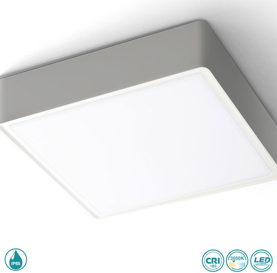 Viokef Gray Donousa Outdoor LED Panel 24W 30x30cm Viokef Gray Donousa Outdoor LED Panel 24W 30x30cm