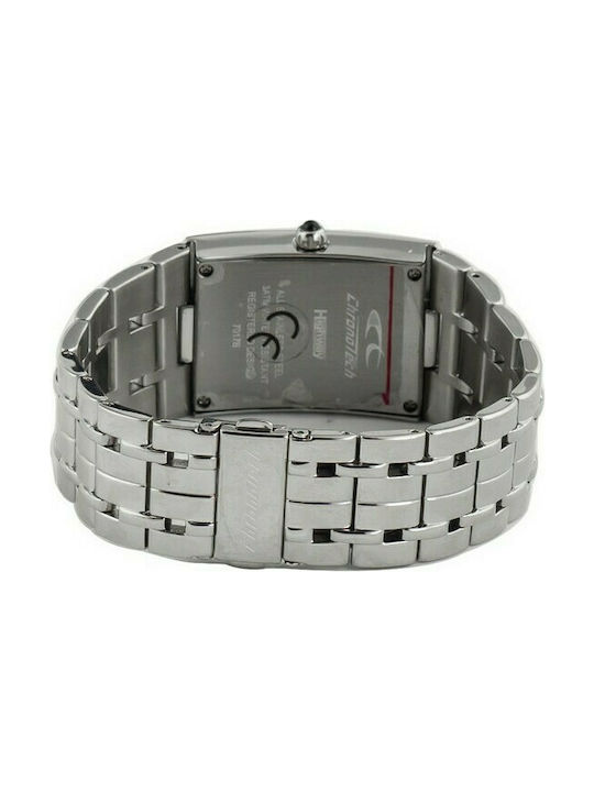 Chronotech Watch Battery with Silver Metal Bracelet CT7017B-01M