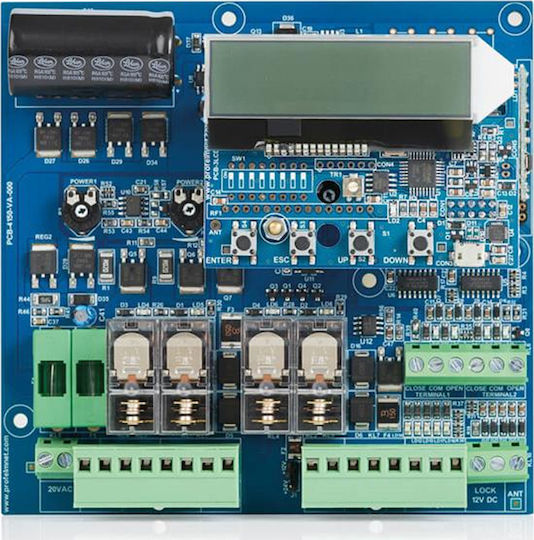 Profelmnet Garage Door Control Panel 24V 400W LCD Automation for 2 motors 24VDC up to 400W