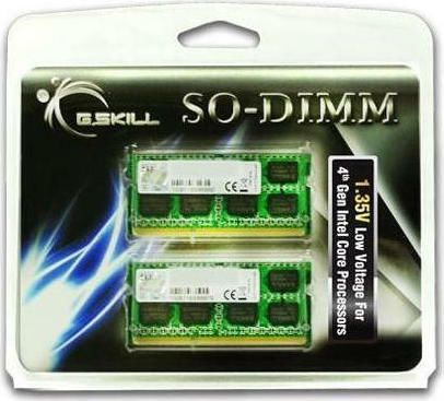 G.Skill 8ГБ DDR3 RAM с 2 модула (2x4GB) и Скорост 1600 за Лаптоп