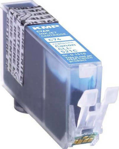 KMP C74 Συμβατό Μελάνι Εκτυπωτή InkJet Canon 9ml Κυανό 1τμχ