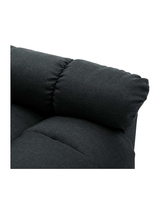 Relaxsessel Friseurwaschbecken mit Fußhocker Dark Grey 74x99x102cm