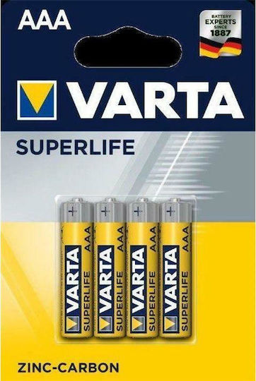 Varta Superlife Цинкови батерии Цинк AAA 1.5V 4бр
