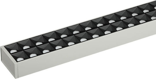V-TAC LED Kommerzielle lineare Beleuchtung Leuchte Decke 60W Naturweiß IP20 mit einstellbarer Helligkeit B120xT6.4xH3.5cm