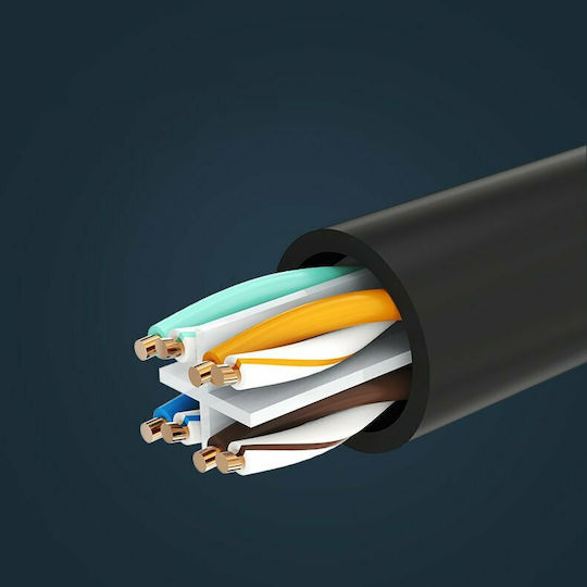Ugreen F/FTP Cat.6 (Gigabit) Ethernet Network Cable 0.5m Black