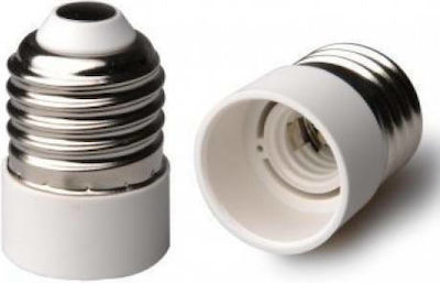 Eurolamp Steckdosenadapter von E27 zu E14 in Weiß Farbe 147-23054