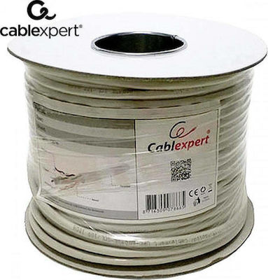 Cablexpert U/UTP Kat.6 Ethernet-Netzwerkkabel ohne Steckverbinder 305m Gray 1Stück