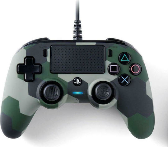 Nacon Wired Compact Gamepad for PS4 Camo Green
