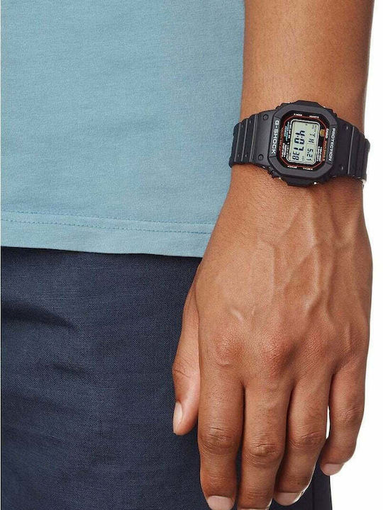 Casio G-Shock Digital Men's Watch 43.2mm Solar with Black Rubber Strap