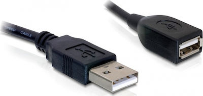 DeLock USB-A male - USB-A female (82457) Konverter USB-A männlich zu USB-A weiblich Schwarz 1Stück