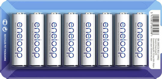 Panasonic Eneloop Storage Case Επαναφορτιζόμενες Μπαταρίες AA Ni-MH 1900mAh 1.2V 8τμχ