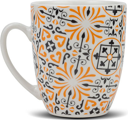 Nava Maiolica Κούπα από Πορσελάνη Orange 355ml