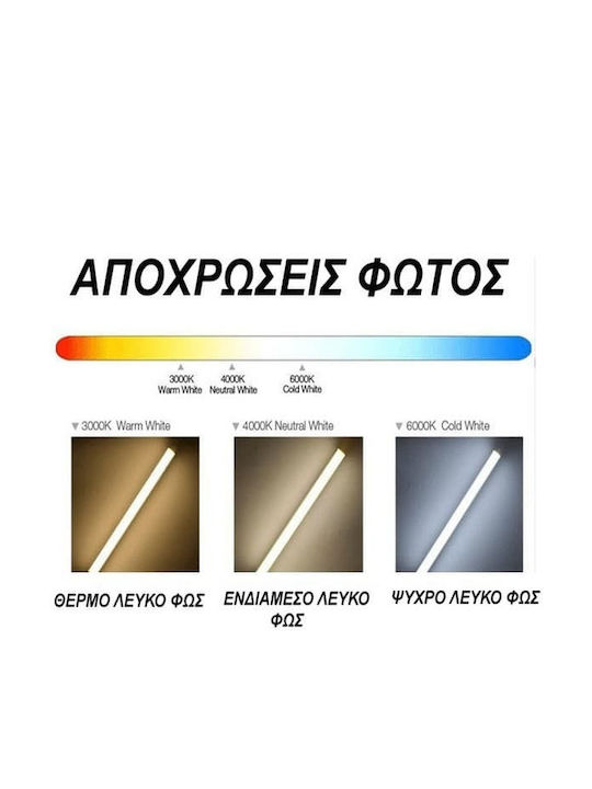 Atman Rund Draußen LED Panel 20W mit Warmes Weiß Licht 3000K