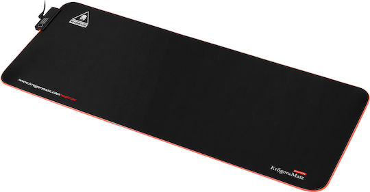 Kruger & Matz Warrior Гейминг Мишка Пад XL (790мм) с RGB Осветление Черен KM0764